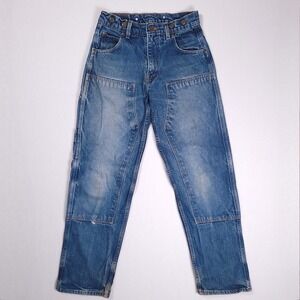 Vintage Prison Blues Double Knee Jeans Men's 30x31 USA Made Blue Denim